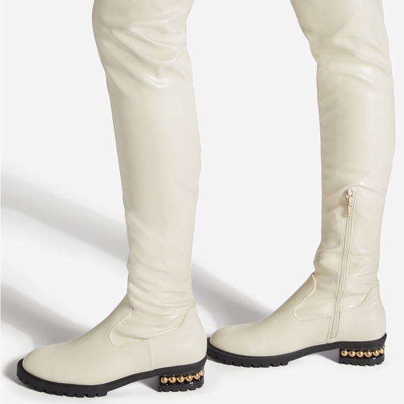 New in Box Bradana Bone Tall Flat Boot, 5.5 - Picture 3 of 6